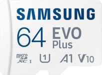 Samsung EVO Plus - Micro SD-kort - inklusive SD-adapter - 160 MB/s - 64 GB