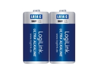 LogiLink LR14B2, Engångsbatteri, C, Alkalisk, 1,5 V, 2 styck, 4800 mAh
