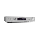 Bluetooth Digital Stereo Amplifier 2x60W RMS FM Radio 2 x Mics Silver