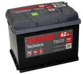 Startbatteri Tudor TB620 Technica 62 Ah