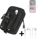 big Holster for Apple iPhone 14 Pro + earphones pouch sleeve belt bag cover case