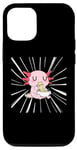 Coque pour iPhone 13 Pro Kawaii Axolotl Mangeant des nouilles Ramen Anime Vintage