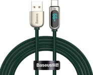 Usb-A To Usb-C Cable Baseus Display, 66W, 6A, 1M, Green Casx020006