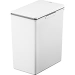 EKO soptunna Morandi Touch, vit plast, med touchlock, 20 l