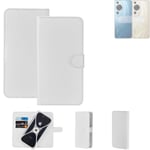Protective cover for Huawei P60 Pro Wallet Case white flipcover flipcase