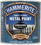 Hammerite Direct To Rust Metal Paint - Hammered Black - 2.5 Litre