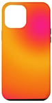 Coque pour iPhone 13 Pro Max Rose Orange Aura Ombre