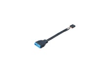 Akasa - intern USB-adapter - 9-stifts USB-överdel till 19-stifts USB 3.0-kontakt - 10 m