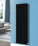 NRG 1800x544 Vertical Flat Panel Designer Radiators Central Heating Rad Double Column Black