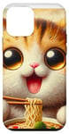 Coque pour iPhone 12 mini Ramen Cat Kawaii Anime Cat Ramen Lover Sweet