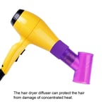 (Purple)Hair Dryer Diffuser Curly Blow Dryer Hairdressing Styling Accessory XTT
