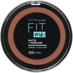 Maybelline Fit Me Matte + Poreless Powder Normal/Oily - 359 Nutmeg 12g new