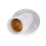 White E27 Lamp Base Socket 45 Degree Oblique Plastic Light Bulb Onesize