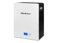 Qoltec - Strömmodul För Lagringssystem För Batterienergi - Stabil, Lifepo4, Bms - 51.2 V - 5.12 Kw - Litium Järn Fosfat - 100 Ah - Rs-485, Rs-232 - Vit, Svart