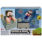 MINECRAFT MINECART MAYHEM TOY PLAYSET WITH STEVE FIGURE By MATTEL