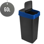 Plastic Swing Bin Recycle Bins Refuse Bin 60L Waste Paper Office