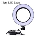 showsing 16cm/26cm Ring Light LED Camera Photography Lamp with Bluetooth&120cm Tripod&Phone Holder-3300 K