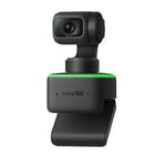 Insta360 Link AI-Powered 4K Webcam with Dual Microphones, Gesture Control, HDR, AI Tracking, Deskview and Streamer Mode - Built-in Privacy Protection