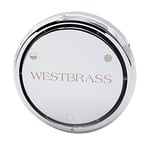 Westbrass D493CHM-26 Universal Deep Soak Bath Drain Plumber’s Pack with 2-Hole Overlfow Faceplate, Polished Chrome
