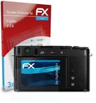 atFoliX 3x Screen Protection Film for Fujifilm X-E4 Screen Protector clear