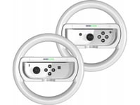 Jys 2X Handlebar + 2In1 Holder For Nintendo Switch Oled And Nintendo Switch/White