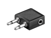 SpeaKa Professional SP-7869752 Jack Audio Y-adapter [2x Jackstik 3,5 mm - 1x Jacktilslutning 3,5 mm] Sort