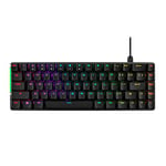 ASUS ROG Falchion Ace 65% RGB Gaming Mechanical Keyboard, Lubed ROG NX Red Switches & Switch Stabilizers, Sound-Dampening Foam, PBT Keycaps, Wired with KVM, Three Angles, Cover Case-Black, UK Layout