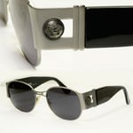 Gianni Versace 1996 Vintage Mens Silver Medusa Metal Sunglasses MOD S67 COL 77M