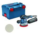 Bosch Professional Random Orbit Sander GEX 40-150 (incl. Auxiliary Handle, dust Box, Sanding disc Dia. 150 mm, M480 net Sanding Sheet, Extraction Adapter, in L-BOXX 238)