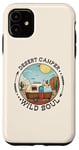 Coque pour iPhone 11 Rétro Desert Camper Wild Soul Cactus Paysage Camping