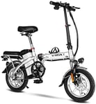 PARTAS Sightseeing/Commuting Tool - Folding Electric Bike - Portable And Easy To Store In Caravan Motor Home Short Charge With Removable Lithium-Ion Battery And 240W Brushless Silent Motor E-Bike For