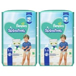 20 x Pampers Splashers Disposable Swim Pants Swimming Nappies Easy Tear Size 5-6