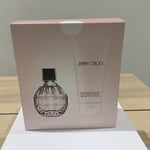 Jimmy Choo Eau De Parfum Gift Set 60ml Body Lotion 100ml Perfume EDP