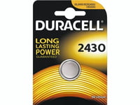 Duracell Cr2430 3V, Litium, Knapp/Mynt, 3 V, 1 Styck, Cr2430