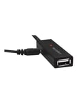 USB 2.0 Type-C cable C/M to USB-A/F amplifier black 40 m