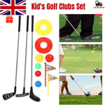 10pcs Boys Girls Golf Set Golfing Clubs Balls Tees & Holes for Kids Children UK