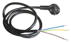 Câble D'alimentation electrique 3 X 1,5 Mm² Avec Fiche Secteur Integree electro Depot