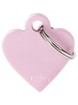 MyFamily ID Tag Basic collection Small Heart Pink in Aluminum