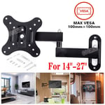 TV Wall Bracket Mount for 14 21 22 27 Inch LCD Monitor Motorhome Caravan Camper