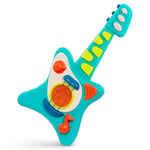 Battat - Lil' Rocker's Toy Guitar - Play Blue Guitar with Songbook - Acoustic, Electric, and Song Modes, Toddlers, Children - 2 Years +