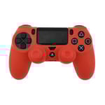 Skal för Sony PlayStation 4 Pro Slim PS4 Anti-Slip Silikon Skin Cover - Röd