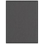 Dörrmatta rand svart och grå 90x120 cm