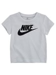 Nike Kids Boys Futura T-Shirt S/S - White, White, Size 3-4 Years