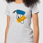 Disney Mickey Mouse Donald Duck Head Women's T-Shirt - Grey - XL