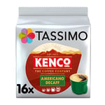 Tassimo Kenco Americano Decaf Coffee Pods (Pack of 5, Total 80 Coffee Capsules)