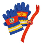 Simba Fireman Sam Fire Brigade Gloves/One Pair of Textile Gloves / 20 x 14 cm/wi