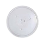 DL SERVICE Plateau Micro Onde Tournant Universel, en Verre, compatible avec différents modèles, plateau tournant avec 3 attaches, diamètre 27 cm, convient aux vrais modèles et marques