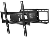 One For All Solid Line TV-väggmontering med valfritt läge (13-65), 165,1 cm (65), 200 x 200 mm, 400 x 400 mm, -20 - 20°, 0 - 180°, Svart
