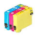3 C/M/Y Ink Cartridges for Epson Expression Home XP-205 XP-302 XP-325 XP-415