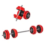 20KGS Dumbbell and Barbell  Adjustable Ergonomic Set Exercise Home